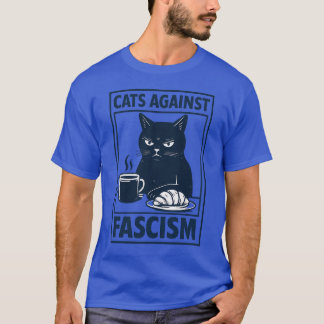 Katten tegen het fascisme t-shirt