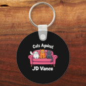Katten tegen J.D. Vance Kinderloze Cat Ladies Couc Sleutelhanger (Voorkant)
