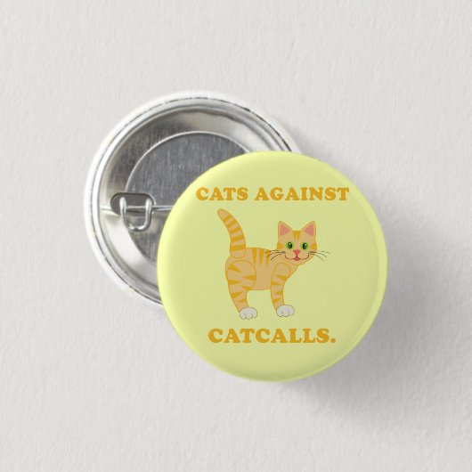 "Katten tegen katrollen" Ronde Button 3,2 Cm (Voorkant /achterkant)