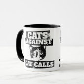 Katten tegen kattenoproepen mok (Voorkant links)