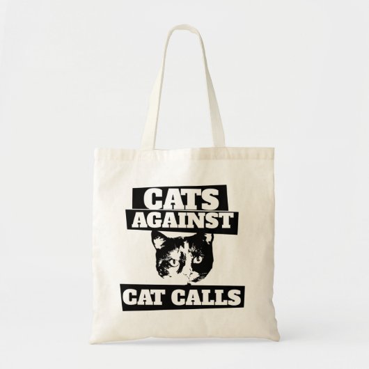 Katten tegen kattenoproepen tote bag (Voorkant)