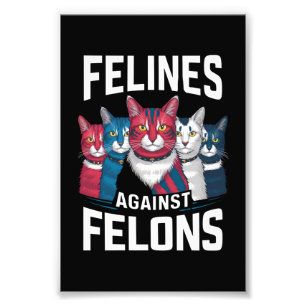 Katten tegen Misdadigers Foto Afdruk