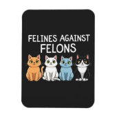 Katten tegen misdadigers Trump Harris Verkiezing K Magneet (Verticaal)