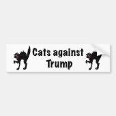 Katten tegen Trump Bumpersticker (Voorkant)