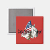 "Katten tegen Trump" magneet (Voorkant / Achterkant)