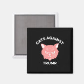Katten Tegen Trump Politiek Protest Magneet (Voorkant / Achterkant)