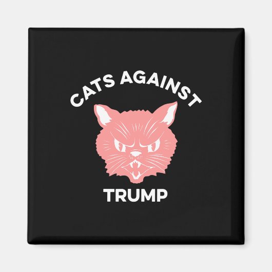 Katten Tegen Trump Politiek Protest Magneet (Voorkant)