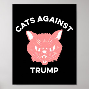 Katten Tegen Trump Politieke Protest  Poster