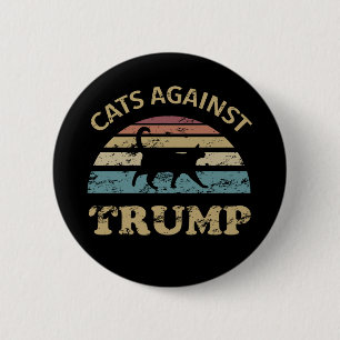 Katten tegen Trump Ronde Button 5,7 Cm