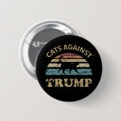 Katten tegen Trump Ronde Button 5,7 Cm (Voorkant /achterkant)