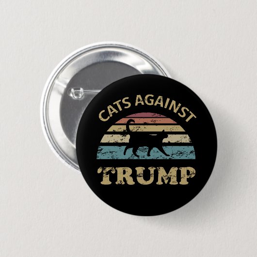 Katten tegen Trump Ronde Button 5,7 Cm (Voorkant /achterkant)
