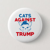 Katten tegen Trump Ronde Button 5,7 Cm (Voorkant)