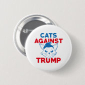 Katten tegen Trump Ronde Button 5,7 Cm (Voorkant /achterkant)