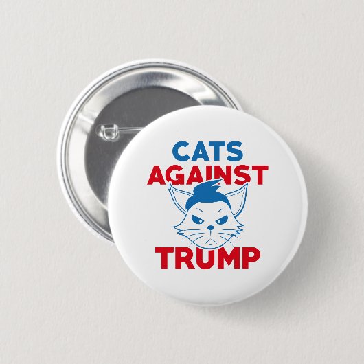 Katten tegen Trump Ronde Button 5,7 Cm (Voorkant /achterkant)