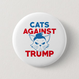 Katten tegen Trump Ronde Button 5,7 Cm