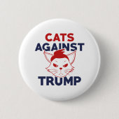 Katten tegen Trump Ronde Button 5,7 Cm (Voorkant)