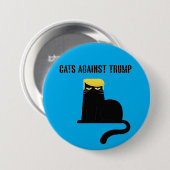 katten tegen trump ronde button 7,6 cm (Voorkant /achterkant)