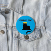katten tegen trump ronde button 7,6 cm (In situ)