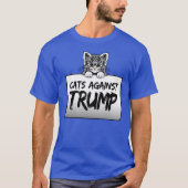 KATTEN TEGEN TRUMP T-SHIRT (Voorkant)