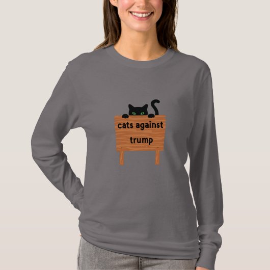 Katten tegen Trump T-shirt (Voorkant)