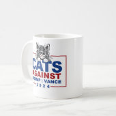 Katten tegen Trump Vance Koffiemok (Voorkant links)