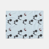 Katten Tekendekens Fleece Deken (Voorkant (Horizontaal))