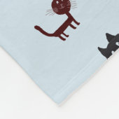 Katten Tekendekens Fleece Deken (Hoek)