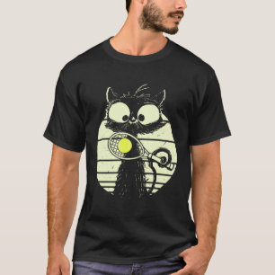 Katten Tennis Tennis Speler Kat Schattig Grappige  T-shirt