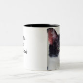 Katten, thee en een goed boek tweekleurige koffiemok (Center)