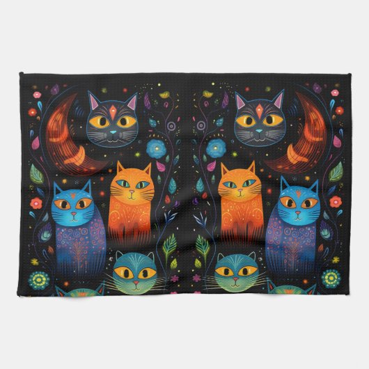 katten theedoek (Horizontaal)