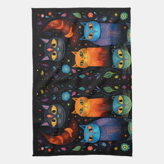 katten theedoek (Verticaal)