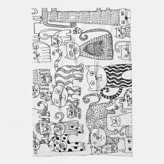 Katten Theedoek (Verticaal)