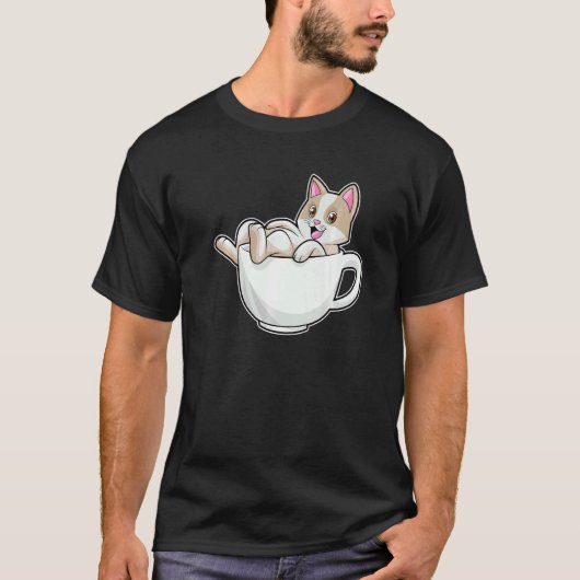 Katten Theekop T-shirt (Voorkant)