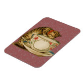 Katten Theekopje Schattig Vintage Victoriaans Magneet (Linkerzijde)