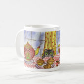 Katten theepot mok (Voorkant links)