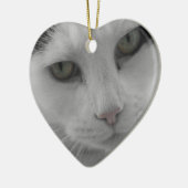Katten Thoughts Keramisch Ornament (Links)