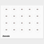 Katten thuis hart sticker (Vel)