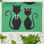 Katten thuis theedoek (Gevouwen)