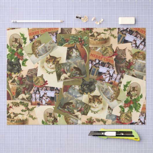  katten tissuepapier (Craft)