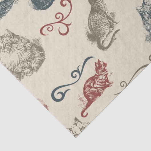  katten tissuepapier (Detail)