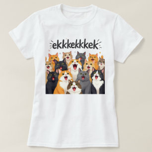 Katten tjilpen, tjirpen, ekekek t-shirt