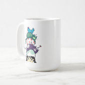 Katten Toren Leven Mooie Katten Stapel Kunst Koffiemok (Voorkant links)