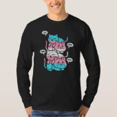 Katten transgender vlag LGBT T-shirt (Voorkant)
