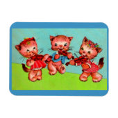 katten trio op viool magneet (Horizontaal)