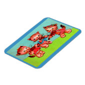 katten trio op viool magneet (Linkerzijde)