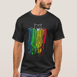 Katten trots vlag regenboog homomensen lesbisch LG T-shirt