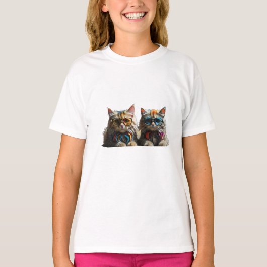 katten tshirt voor kinderen T-Shirt (Voorkant)