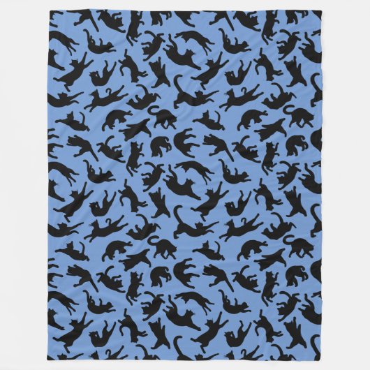Katten tuimelen fleece deken (Voorkant)
