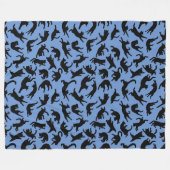Katten tuimelen fleece deken (Voorkant (Horizontaal))