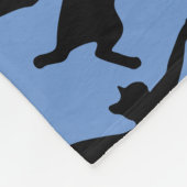 Katten tuimelen fleece deken (Hoek)